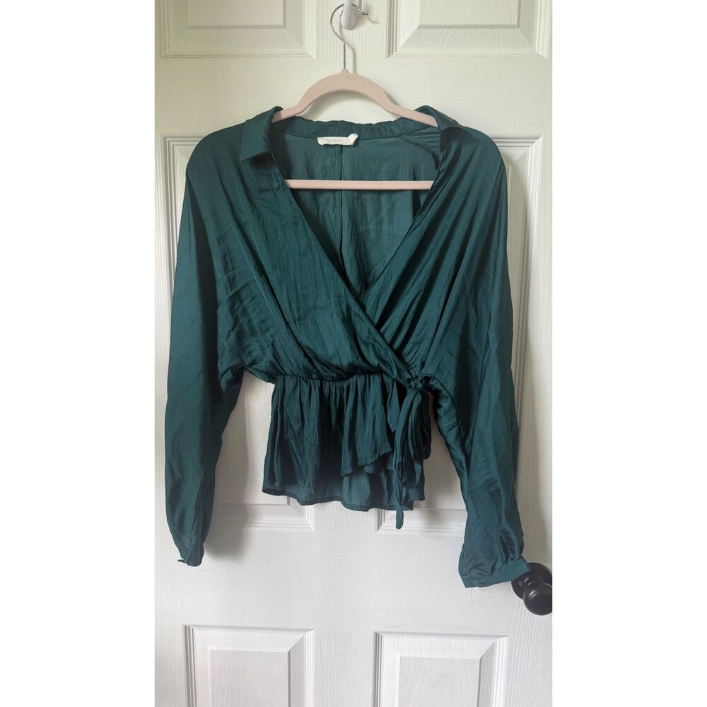 Long Sleeve Hunter Green Blouse